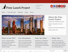 Tablet Screenshot of freelunchproject.com